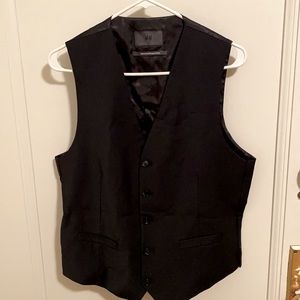 H&M Men’s Black Wool Blend Suit Vest Size 40R